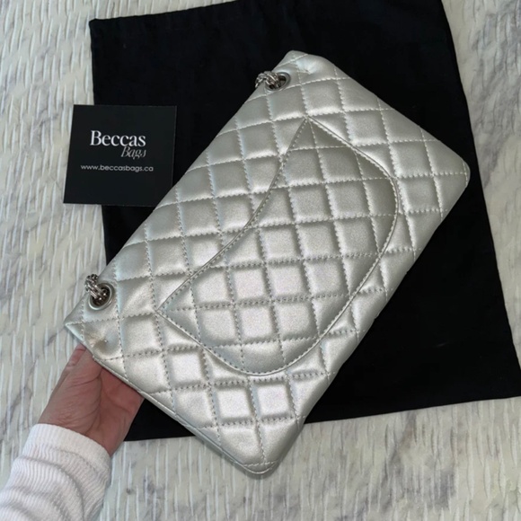 Authentic Chanel 2.55 Reissue 226 Silver Flap Bag - Picture 2 of 16